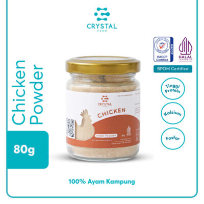 Crystal of the Sea - Crystal Farm Chicken Powder 20GR/80GR - Kaldu Ayam Kampung Bubuk - Kaldu MPASI NON MSG thumbnail 3