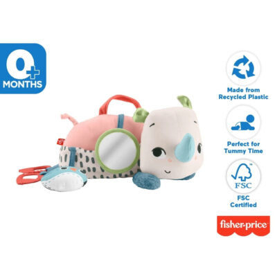Fisher Price Tummy Time Rhino Planet Friends - Edukasi Boneka Anak ( 1 Pcs ) thumbnail 2