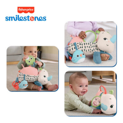 Fisher Price Tummy Time Rhino Planet Friends - Edukasi Boneka Anak ( 1 Pcs ) thumbnail 5