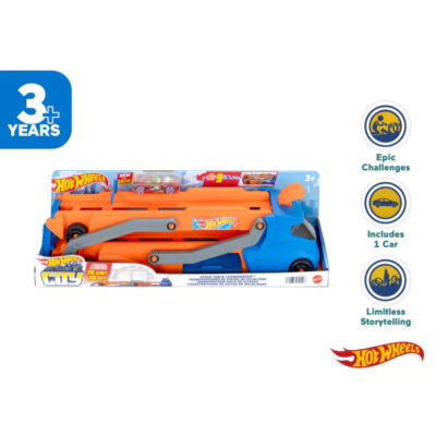 Hot Wheels Speed Track Transporter Orange - Mainan Mobil Balap 3+ Years thumbnail 2