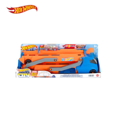 Hot Wheels Speed Track Transporter Orange - Mainan Mobil Balap 3+ Years thumbnail 3