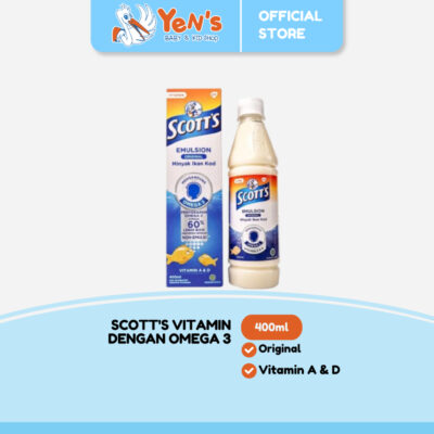 Scott Emulsion Original 400 Ml Untuk Anak Pertumbuhan