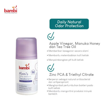 Bambi Mom's Daily Natural Deodorant - 50ml thumbnail 3
