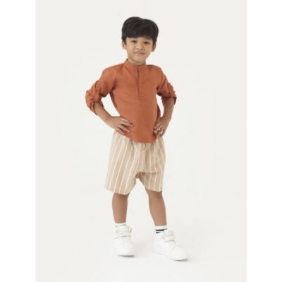 Le Charis Whiz - Baju Setelan Tencel Anak Laki-Laki Premium - Desain Minimalis & Stylish thumbnail 4