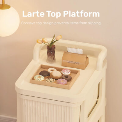 Sakumini Rolling Drawer Storage Box Lemari Pakaian Kotak Penyimpanan Laci Plastik Serbaguna thumbnail 4