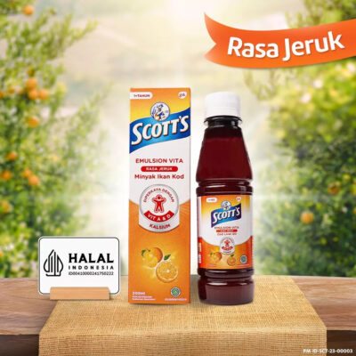 Scotts Emulsion Vita Rasa Jeruk dengan Vitamin A dan D + Kalsium 200ml / 400ml thumbnail 5