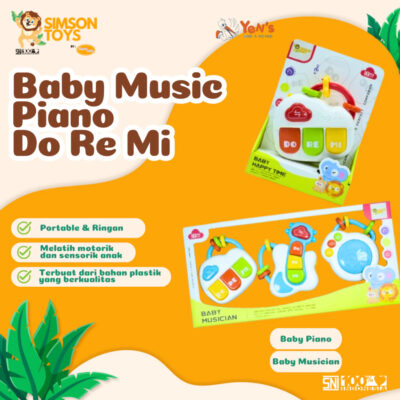 SIMSON BABY Piano - Mainan Edukasi Musik Anak Do Re Mi