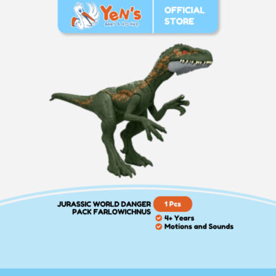 Jurassic World Danger Pack Farlowichnus - Mainan Action Figure 4+ Years