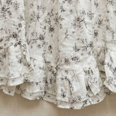 Baju Lengan Panjang Floral Chic dengan Detail Ruffle - Atasan Anak Perempuan Nyaman dan Stylish thumbnail 2