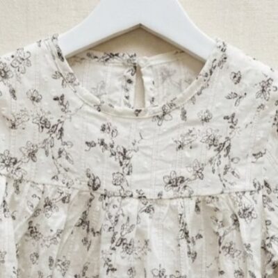 Baju Lengan Panjang Floral Chic dengan Detail Ruffle - Atasan Anak Perempuan Nyaman dan Stylish thumbnail 3