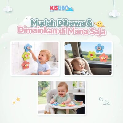 KISUBO Spin Fun Suction Cup Toy | Mainan Fidget Spin Bayi dan Anak Mainan Putar Toys Bahan aman thumbnail 8