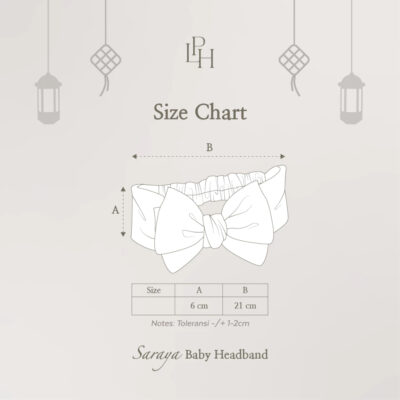 Little Palmerhaus - Baju Lebaran 2026 - Saraya Baby Headband (Bando Pita Bayi) 1 PCS thumbnail 5
