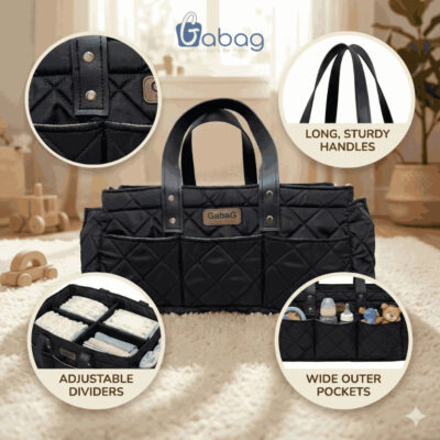 GabaG Caddy bag multifungsi - Diaper Bag Besar Sekat Rapih dan luas thumbnail 4