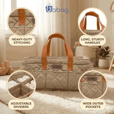 GabaG Caddy bag multifungsi - Diaper Bag Besar Sekat Rapih dan luas thumbnail 5