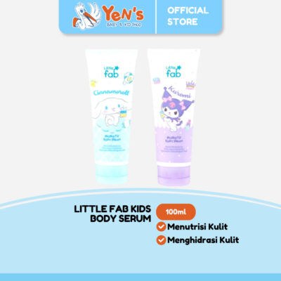 Little Fab Kids Body Serum 100ml | Limited Edition Kuromi & Cinnamoroll -Menutrisi&Menghidrasi Kulit