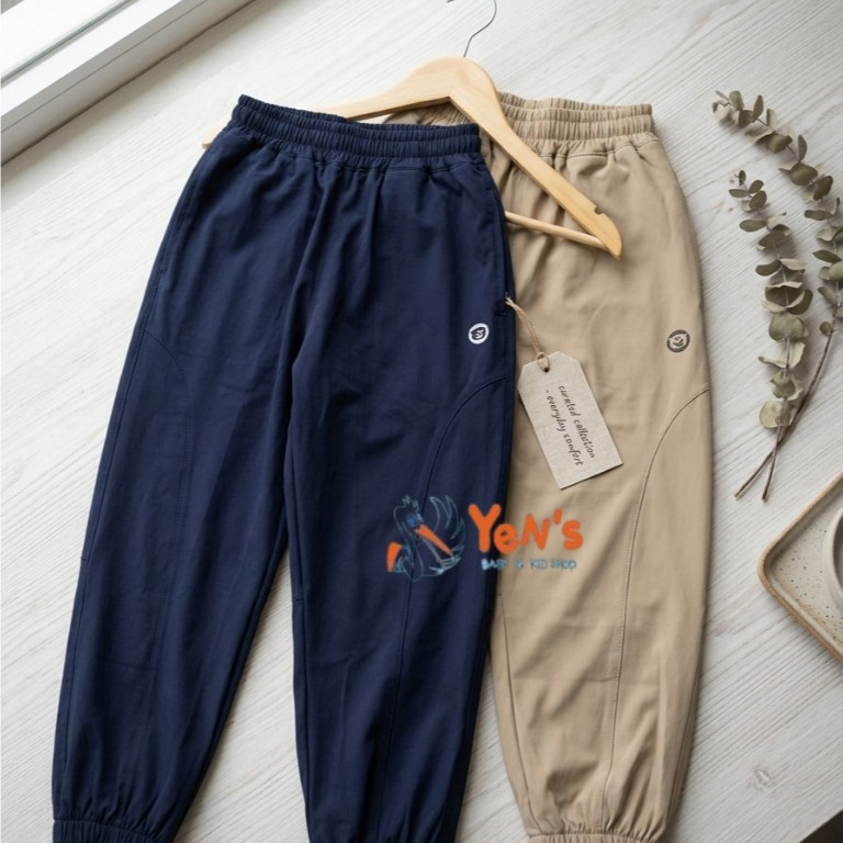Celana Jogger Pants Anak Unisex Korean Style - Celana Panjang Parasut Despo XZ927 (1 Pcs)
