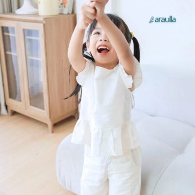 Araulla - GIO ONE SET baju anak perempuan | baju setelan anak perempuan Linen premium, adem & nyaman thumbnail 6