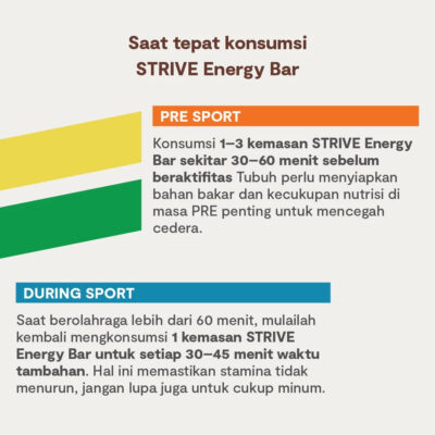 STRIVE Energy Bar ( 1 PCS ) - Penambah tenaga dan penunda lapar saat berkegiatan thumbnail 6
