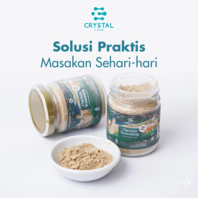 Crystal Farm | Chicken Seasoning (80 GR) - Kaldu rasa Ayam Kaldu sehat rendah garam - Kaldu NON MSG thumbnail 6