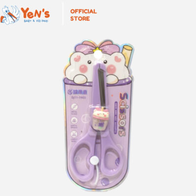 Gunting Mini Aman untuk Anak Sekolah / Motif Minuman Boba Lucu / Gunting Karakter ( 1 Pcs ) thumbnail 2