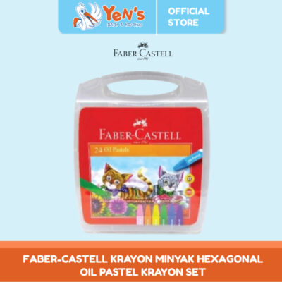 Faber-Castell Krayon Minyak Hexagonal Oil Pastel Krayon set 12,18, 24, 36 - Hexagonal Oil Pastel Eco