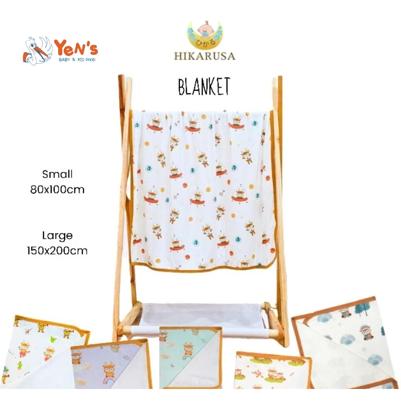 Hikarusa Selimut Anak Bayi  / Tencel Blanket / Double Layer Blanket Certified Eco-Friendly Fabric