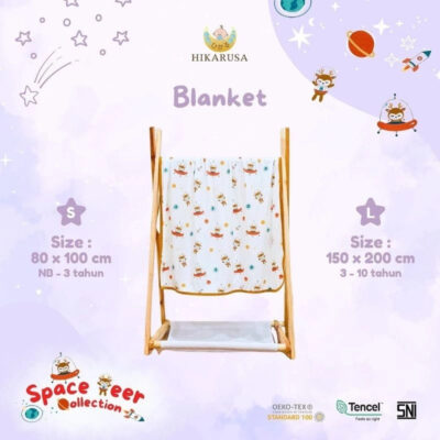 Hikarusa Selimut Anak Bayi  / Tencel Blanket / Double Layer Blanket Certified Eco-Friendly Fabric thumbnail 2