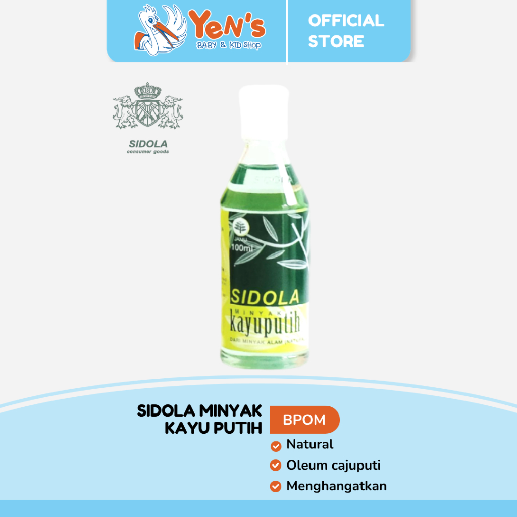 Sidola Minyak Kayu Putih 100ml / 30ml / 60ml / 100ml - Terbuat dari bahan alami pilihan