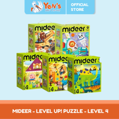Mideer Level Up! Puzzle Level 4 - Mainan Edukasi Puzzle Anak 4 Tahun SNI
