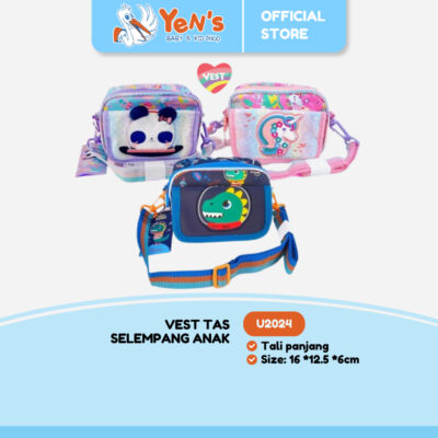VEST Mini Bag / Tas Anak Selempang Motif Lucu U2024