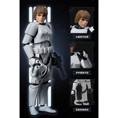 Blokees Star Wars Champion Class Han Solo Stormtrooper Luke Skywalker Mainan Figure thumbnail 4