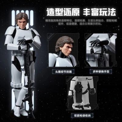 Blokees Star Wars Champion Class Han Solo Stormtrooper Luke Skywalker Mainan Figure thumbnail 5