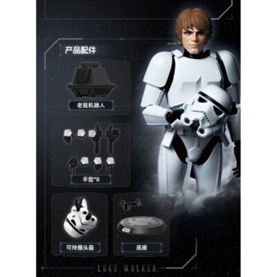 Blokees Star Wars Champion Class Han Solo Stormtrooper Luke Skywalker Mainan Figure thumbnail 7