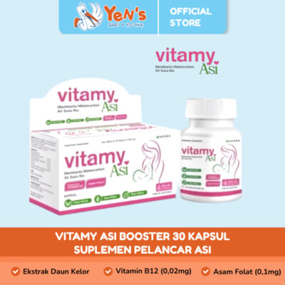 Vitamy ASI Booster Kapsul Pelancar ASI - ASI Deras & Cepat Pulih Pasca Lahiran BPOM