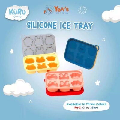 Kuru Baby Silicone Ice Tray SP10 | Cetakan Makanan Kaldu Es Batu Mpasi Bayi BPA Free