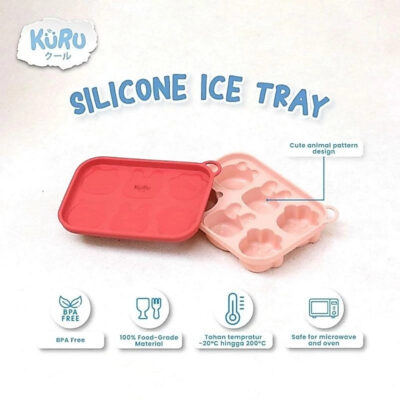Kuru Baby Silicone Ice Tray SP10 | Cetakan Makanan Kaldu Es Batu Mpasi Bayi BPA Free thumbnail 2