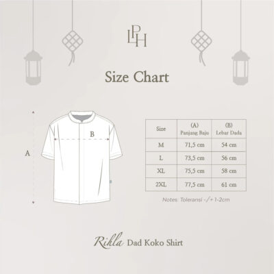 Little Palmerhaus Rihla Dad Koko Shirt (Baju Koko Pria Dewasa) - Baju Lebaran 2026 thumbnail 8