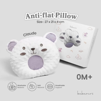 Bebeours Bantal Anti Peang - Bebeours Minky Newborn Pillow ( 1 Pcs ) thumbnail 2