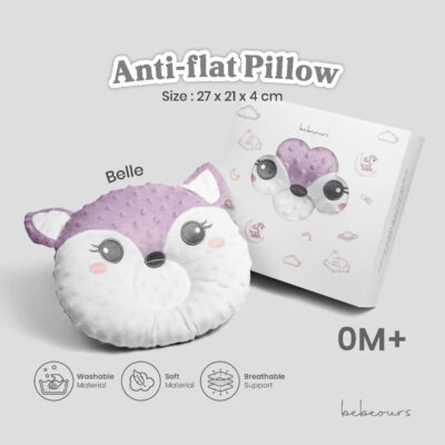 Bebeours Bantal Anti Peang - Bebeours Minky Newborn Pillow ( 1 Pcs ) thumbnail 3