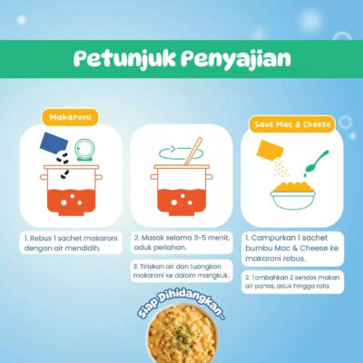 Yummy Bites Mac & Cheese 84 gr /MPASI Anak / Pasta Makaroni Keju Anak Kaya akan DHA, Omega 3 dan 6 thumbnail 4