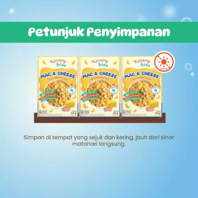 Yummy Bites Mac & Cheese 84 gr /MPASI Anak / Pasta Makaroni Keju Anak Kaya akan DHA, Omega 3 dan 6 thumbnail 5