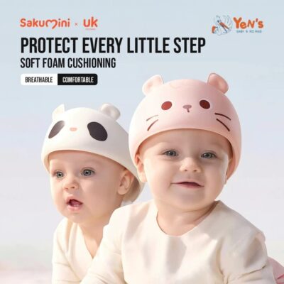 Sakumini Baby Head Protector Bantalan Helm Pelindung Kepala Anak Tahan Benturan Adjustable 360°