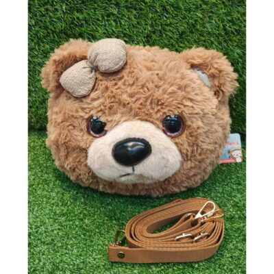 Tas Boneka Anak Karakter Beruang & Kucing Gaya Korea - Tas Ransel & Selempang 2-in-1 Premium thumbnail 2