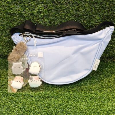Sling Bag Wanita Aesthetic Free Charm Pin Lucu & Gantungan Kunci / Tas Selempang Bahu