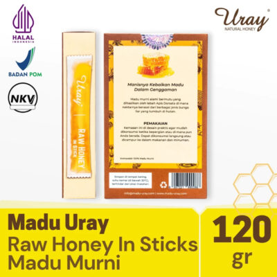 Madu Uray Raw Honey In Sticks 120 gr - Madu Murni Hutan thumbnail 3