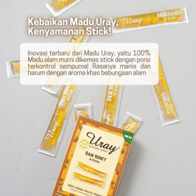 Madu Uray Raw Honey In Sticks 120 gr - Madu Murni Hutan thumbnail 6