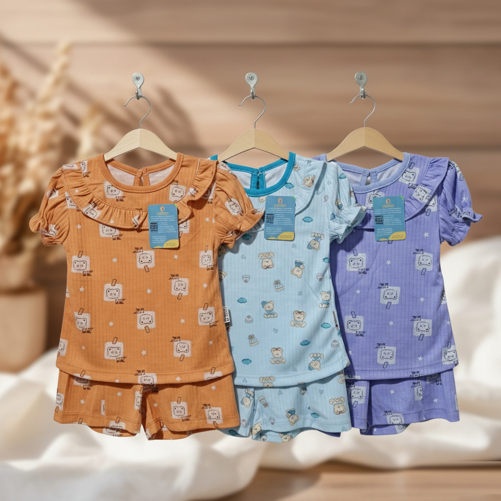 Cainito Oblong Pendek Rumbay - Setelan Harian Anak Nyaman & Stylish ( 1 Stel )