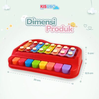 KISUBO Happy Melody Xylophone & Piano | Mainan Edukasi Musik Bermain Anak Musical Kreativitas SNI thumbnail 2