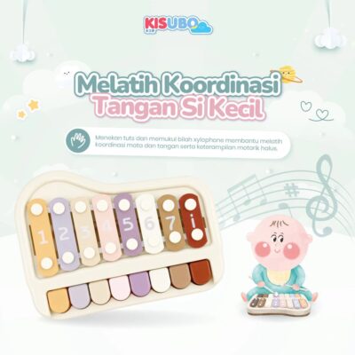 KISUBO Happy Melody Xylophone & Piano | Mainan Edukasi Musik Bermain Anak Musical Kreativitas SNI thumbnail 8