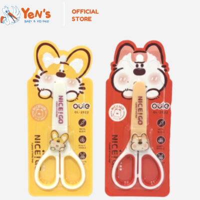 Gunting Niceigo OULE Motif Kartun Hewan Menggemaskan | Aksesori Sekolah Anak ( 1 Pcs )